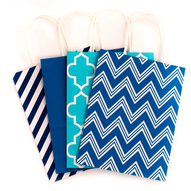 Hallmark 10.7" 12-Pack Assorted Kraft Paper Gift Bags - Image 5