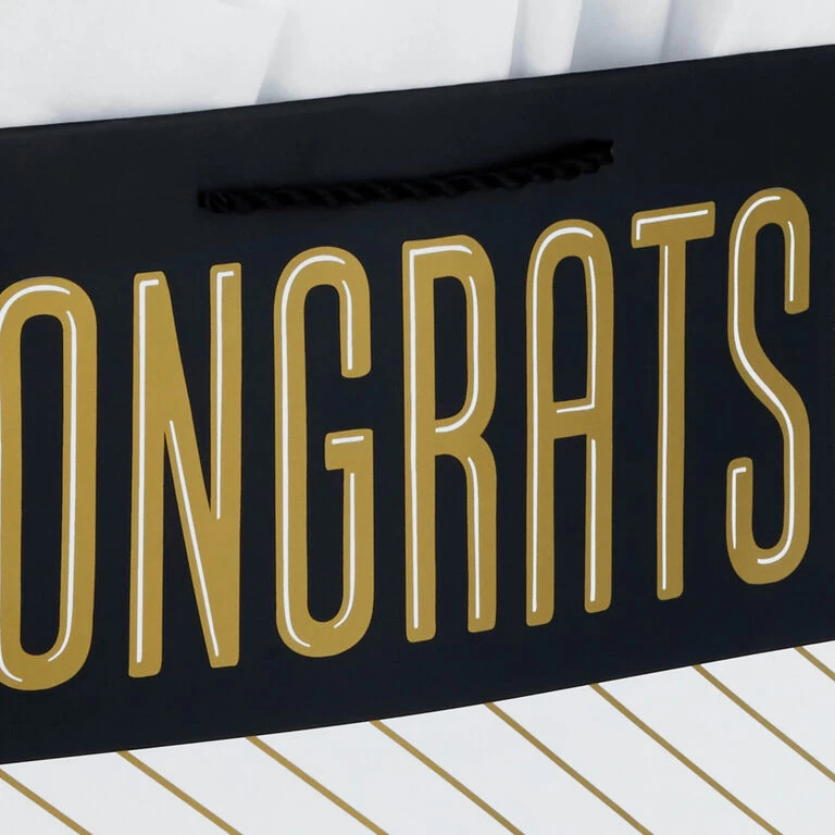 Hallmark 13" Assorted Grad Designs 3-Pack Large Gift Bags With Tissue Paper - Image 5