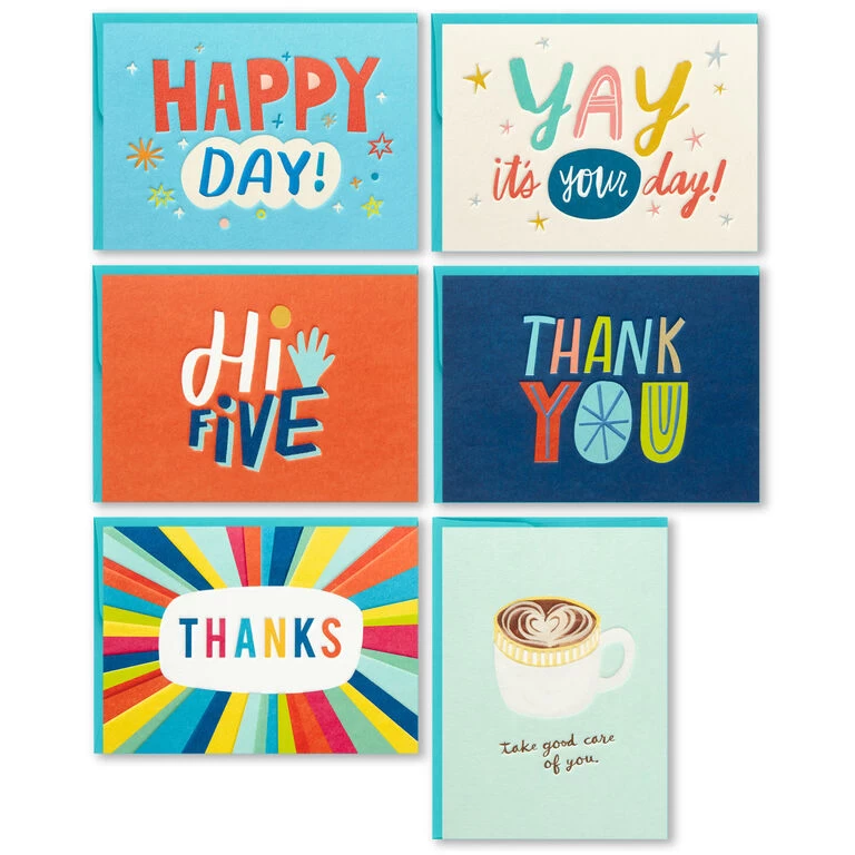 Hallmark Assorted Modern Lettering Blank Note Cards, Box Of 24 - Image 2
