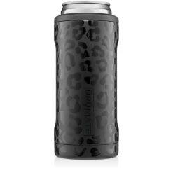 BruMate Onyx Leopard Stainless Steel Skinny Can Cooler, 12 Oz.