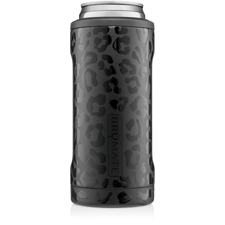 BruMate Onyx Leopard Stainless Steel Skinny Can Cooler, 12 Oz.