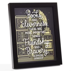 Hallmark Harry Potter™ Friendship And Bravery Hermione Granger™ Framed Quote Sign, 8x10