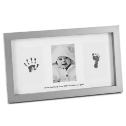 Hallmark Blessed Baby Handprint And Footprint Picture Frame Kit, 4x6