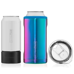 BruMate Rainbow Titanium Stainless Steel 3-in-1 Can Cooler, 12/16 Oz.