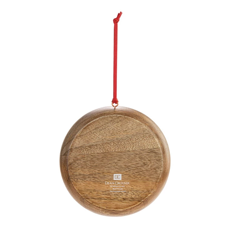 Cardinals On Light String Wood Ornament - Image 2