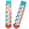 Hallmark Everyday Is Caturday Funny Crew Socks