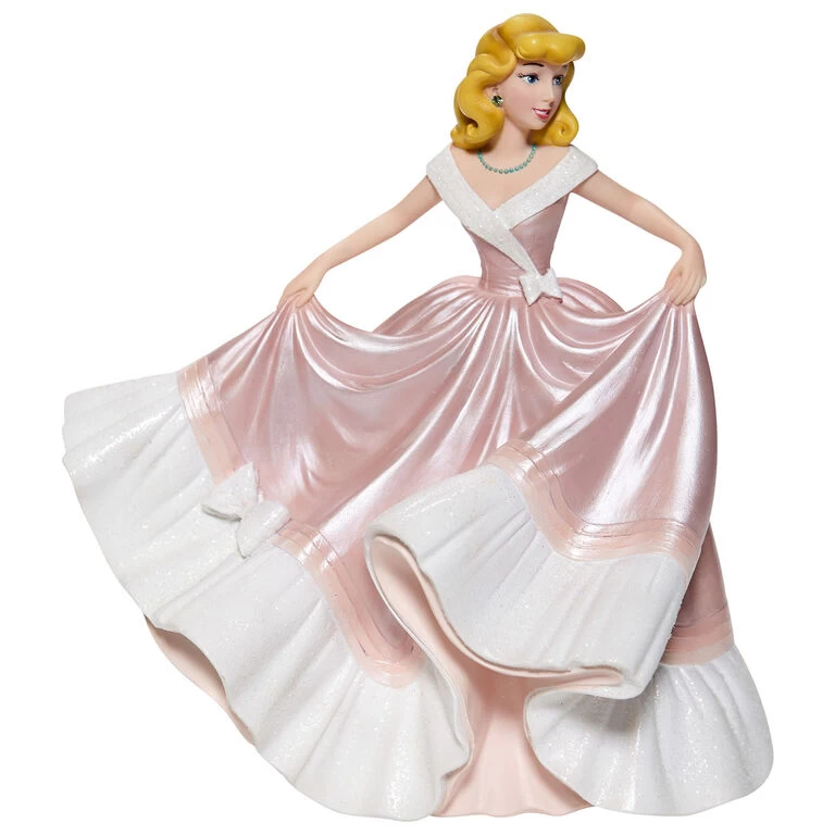 Enesco Disney Cinderella In Pink Dress Couture De Force Figurine, 7.75"