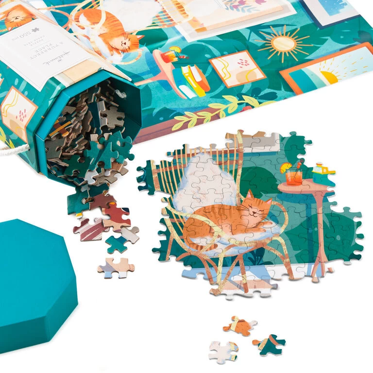 Hallmark A Purrfect Place 550-Piece Jigsaw Puzzle - Image 2