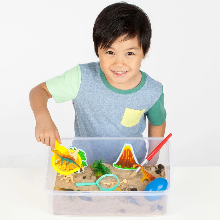 Faber-Castell Creativity Kids Sensory Bin Dinosaur Dig Play Set - Image 4