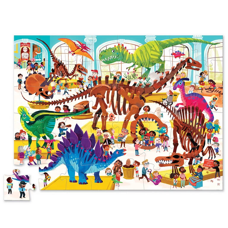 Crocodile Creek Day At The Dinosaur Museum 48-Piece Jigsaw Puzzle - Image 2
