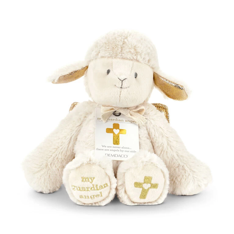 Demdaco Guardian Angel Plush Lamb, 7" - Image 2