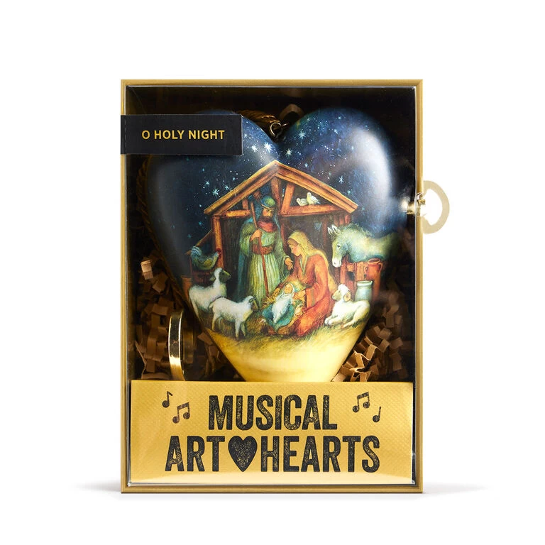 Demdaco O Holy Night Musical Art Heart With Stand - Image 3