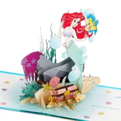 Hallmark Disney The Little Mermaid Wishing You Happiness 3D Pop-Up Card