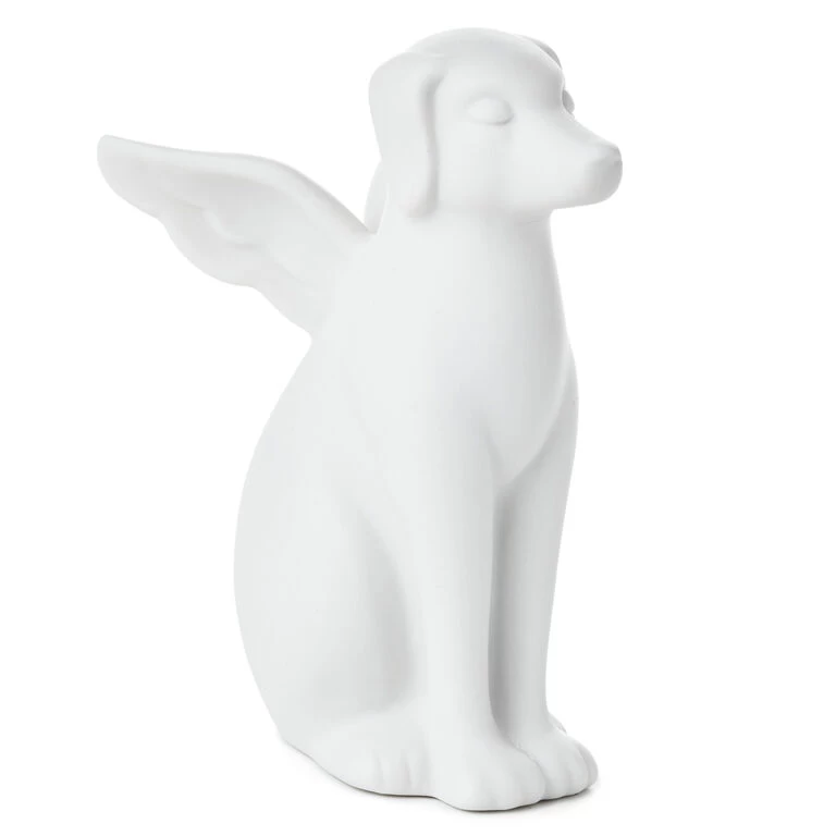 Hallmark Dog Angel Figurine Pet Memorial Gift, 4.25"
