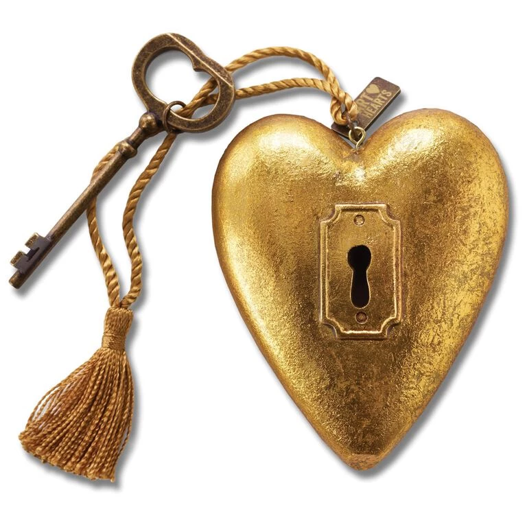 To The Moon Art Heart Sculpture, 4" - Image 3