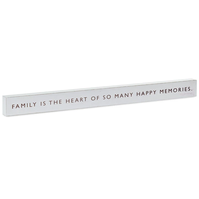 Hallmark Family Is The Heart Wood Quote Sign, 23.5x2