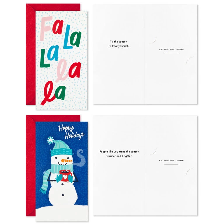 Hallmark Colorful And Casual Money-Holder Boxed Christmas Cards Assortment, Pack Of 36 - Image 3