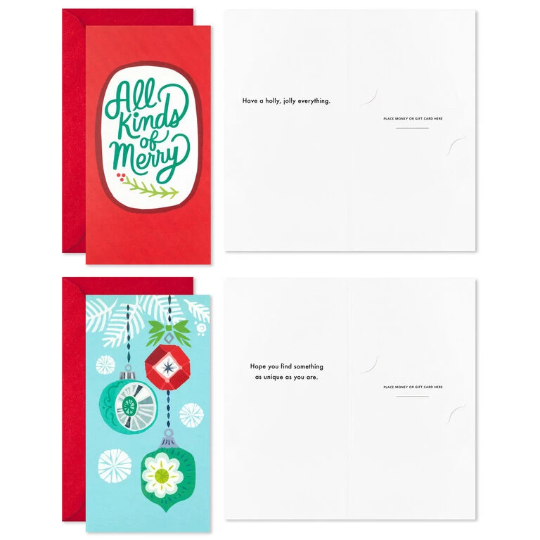 Hallmark Colorful And Casual Money-Holder Boxed Christmas Cards Assortment, Pack Of 36 - Image 4