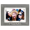 Malden Friends Gray Distressed Wood Picture Frame, 4x6/5x7