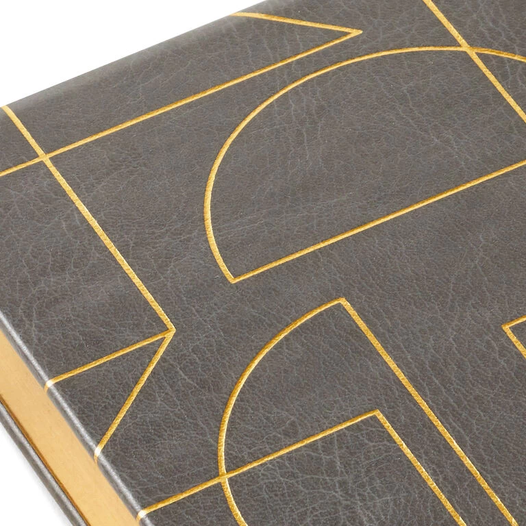 Hallmark Gold Geometric Faux Leather Small List Pad - Image 4
