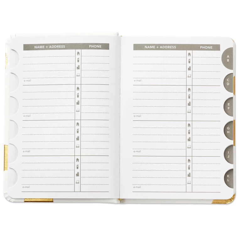 Hallmark Gold Polka Dots Address Book - Image 3