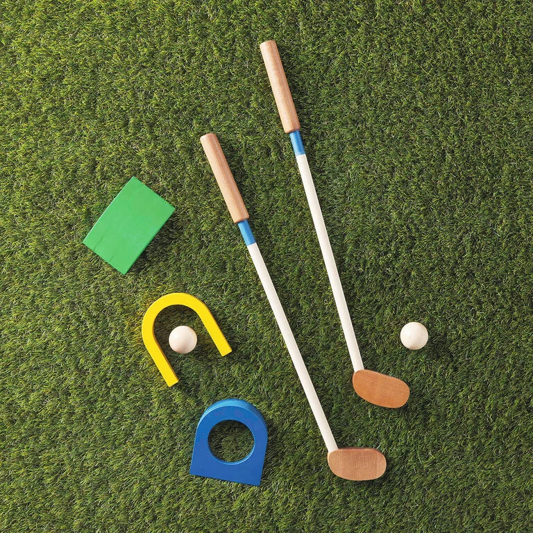Mud Pie Golf Wood Toy Set, 7 Pieces - Image 2