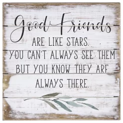 Good Friends Petite Pallet 8" Wood Quote Sign