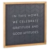 Hallmark Gratitude And Good Attitudes Framed Quote Sign, 12x12