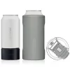 BruMate Matte Gray Stainless Steel 3-in-1 Can Cooler, 12/16 Oz.