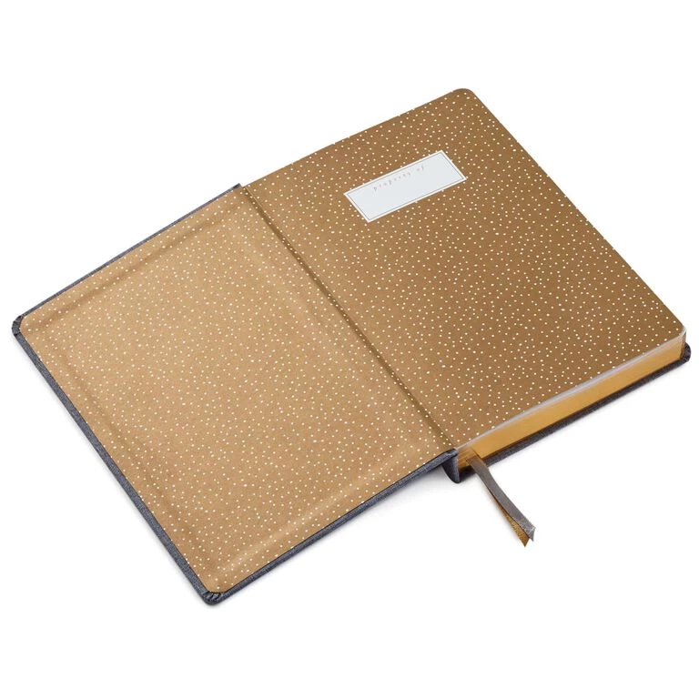 Hallmark Grey Chambray Dear Self Pencils Notebook - Image 2