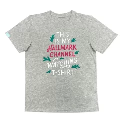 Hallmark Channel Watching Gray Unisex T-Shirt, X-Large