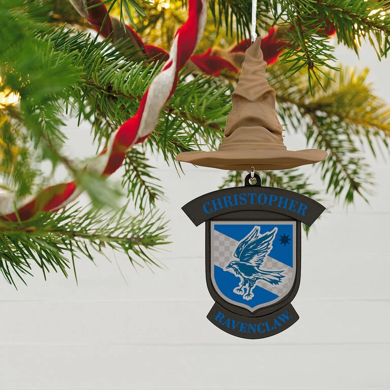 Harry Potter™ Sorting Hat Personalized Text Ornament, Ravenclaw™ - Image 2