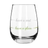 Have A Glass Have A Seat Stemless Wine Glass, 16 Oz.