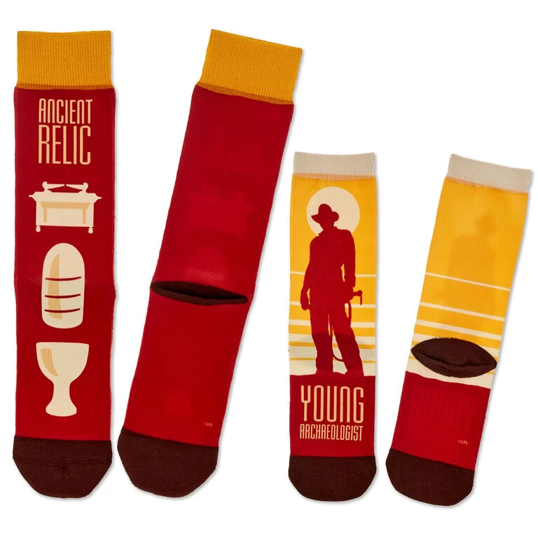 Hallmark Indiana Jones™ Adult And Child Relic And Archeologist Socks, Pack Of 2