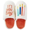 Hallmark It's You Day Birthday Slippers With Sound, Small/Medium