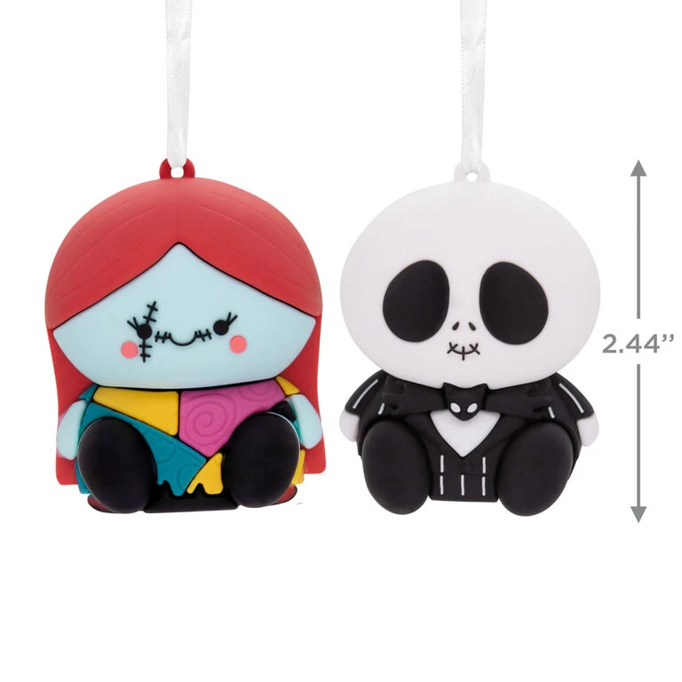 Better Together Disney Tim Burton's The Nightmare Before Christmas Jack And Sally Magnetic Hallmark Ornaments, Set Of 2 - Image 3