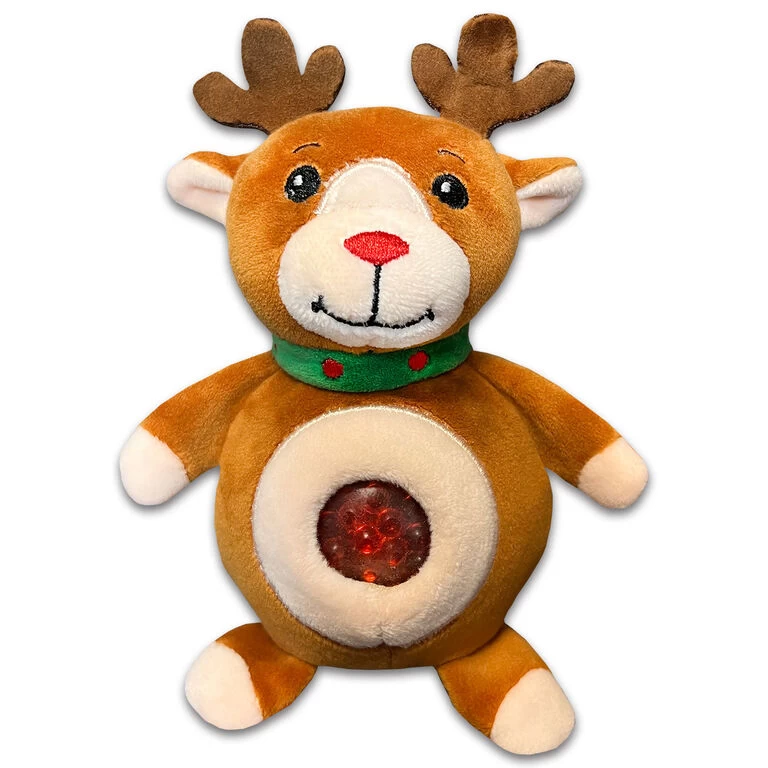Jellyroos Rudolph The Reindeer Squeezable Plush Toy