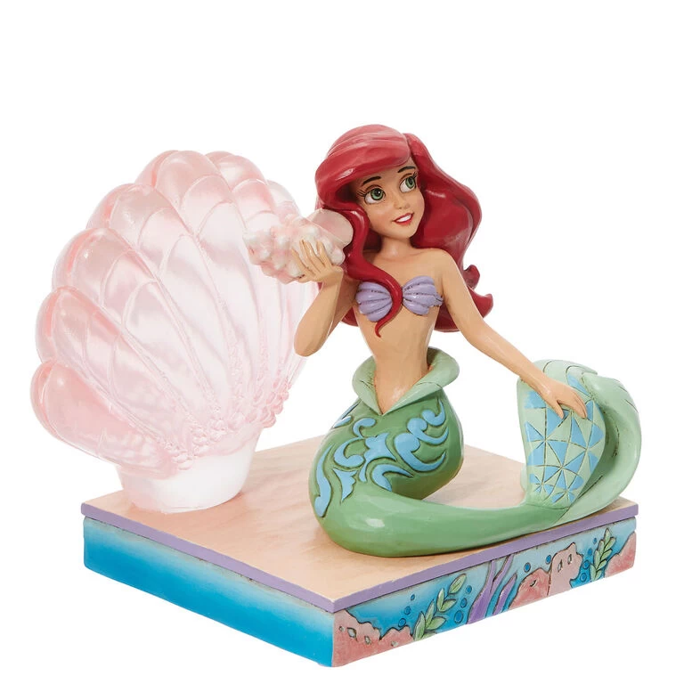 Enesco Jim Shore Disney Ariel And Shell Figurine, 4.75" - Image 2