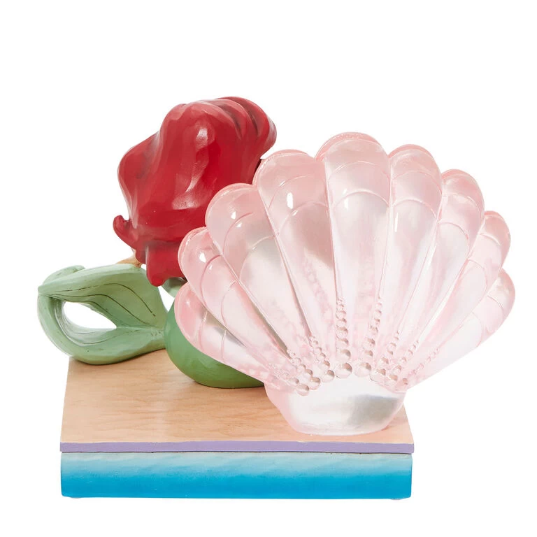 Enesco Jim Shore Disney Ariel And Shell Figurine, 4.75" - Image 3