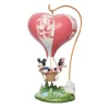 Enesco Jim Shore Disney Mickey And Minnie Heart Air Balloon Figurine, 10.75"