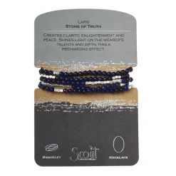 Lapis Stone Of Truth Beaded Wrap Jewelry