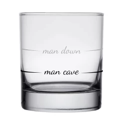 Man Cave Man Down Rocks Glass, 10 Oz.