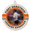 Marathon Ceramic Circle Personalized Photo Ornament