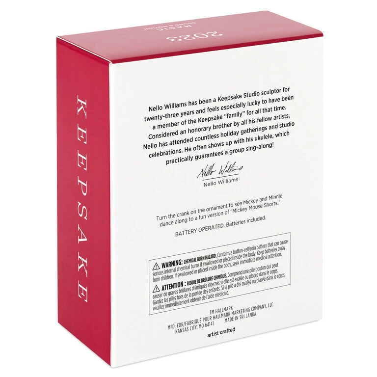 Hallmark Disney Mickey And Minnie Let's Dance! Musical Ornament With Motion - Image 5