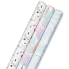 Hallmark Modern Muted 3-Pack Wrapping Paper, 55 Sq. Ft. Total