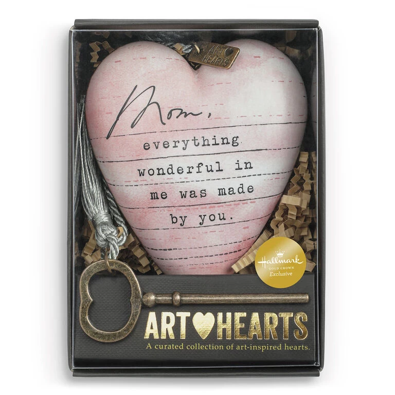 Demdaco Mom Dear You Art Heart Sculpture, 3.5" - Image 3