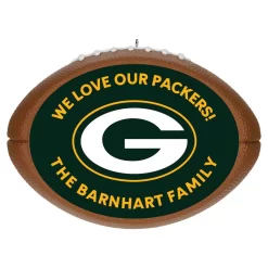 Hallmark NFL Football Green Bay Packers Text Personalized Ornament