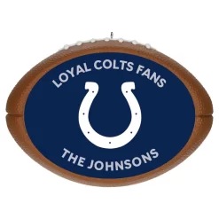 Hallmark NFL Football Indianapolis Colts Text Personalized Ornament