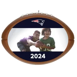 Hallmark NFL Football New England Patriots Text And Photo Personalized Ornament