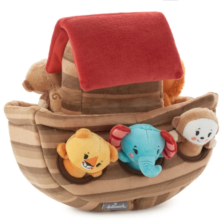 Hallmark Noah's Ark And Animals Plush Playset, 7 Pieces - Image 2